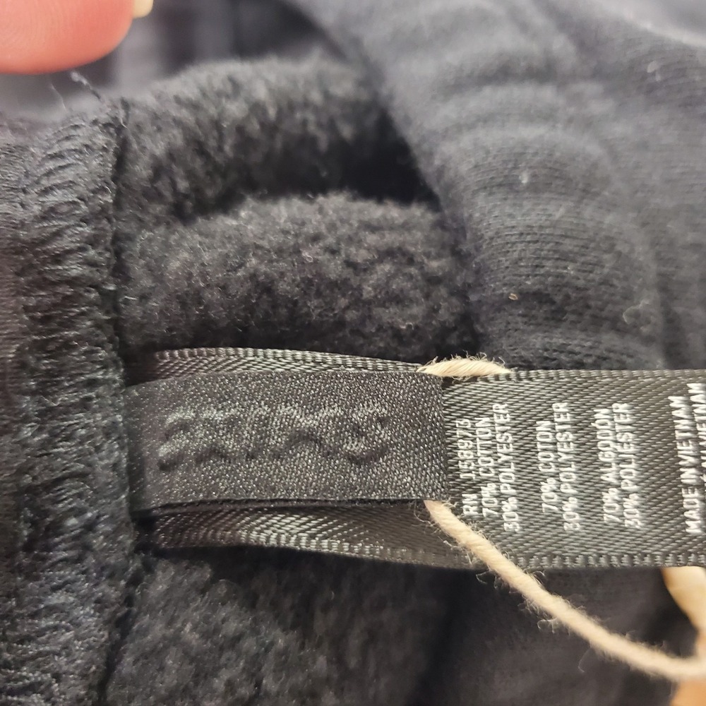 Skims Womens Pull On Fleece Lined Joggers Size M Black Tapered Athleisure Pocket - Picture 4 of 13